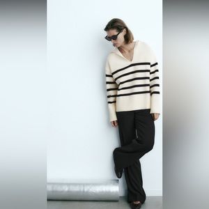 Zara Striped Knit Sweater